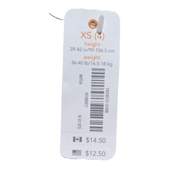 Gymboree XS 4 Grey Tank Top - Picture 4 of 4